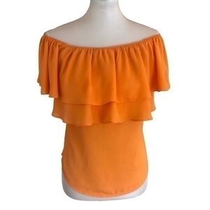 Off the shoulder ruffle top